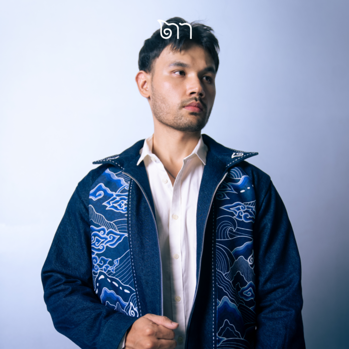 ABHINAKA DENIM JACKET BIRU