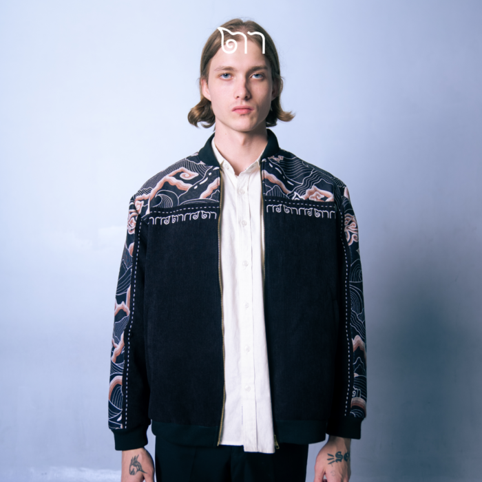 SATYAGRAHA CORDUROY BLACK JACKET